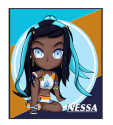 Chibi Nessa (With Background)