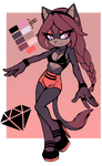 Sonic Fan Character - Bri Diamond by AlaishaTheWolf