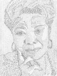 Maya Angelou Word Drawing