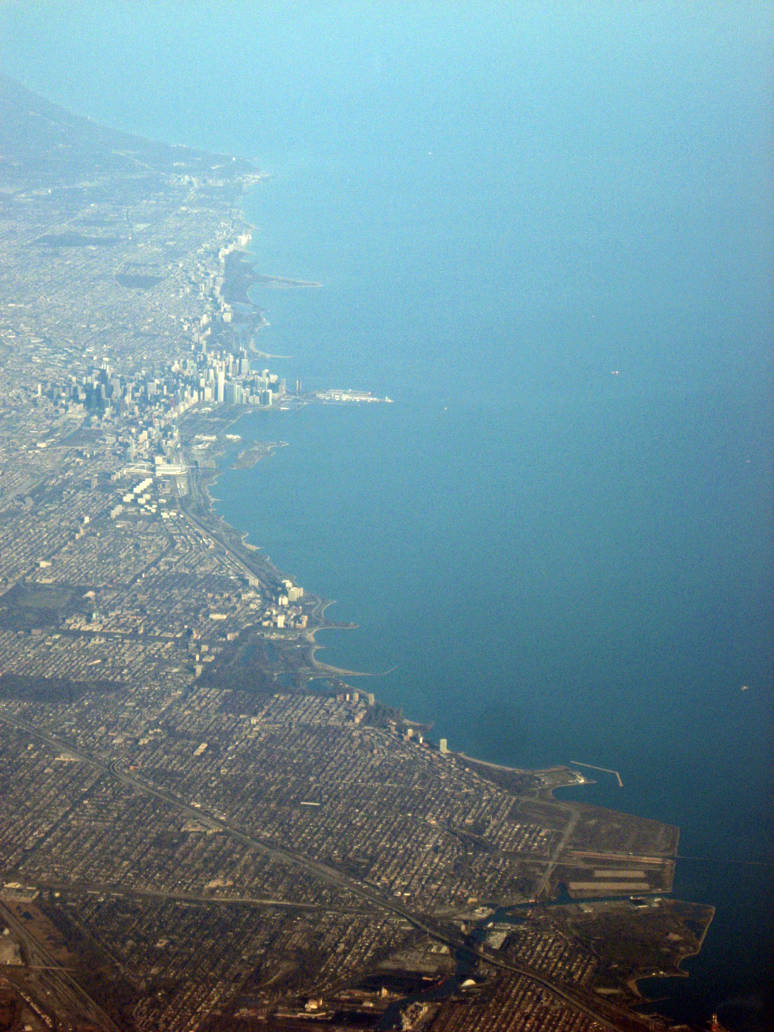 Chicago Harbor, 30,000 ft