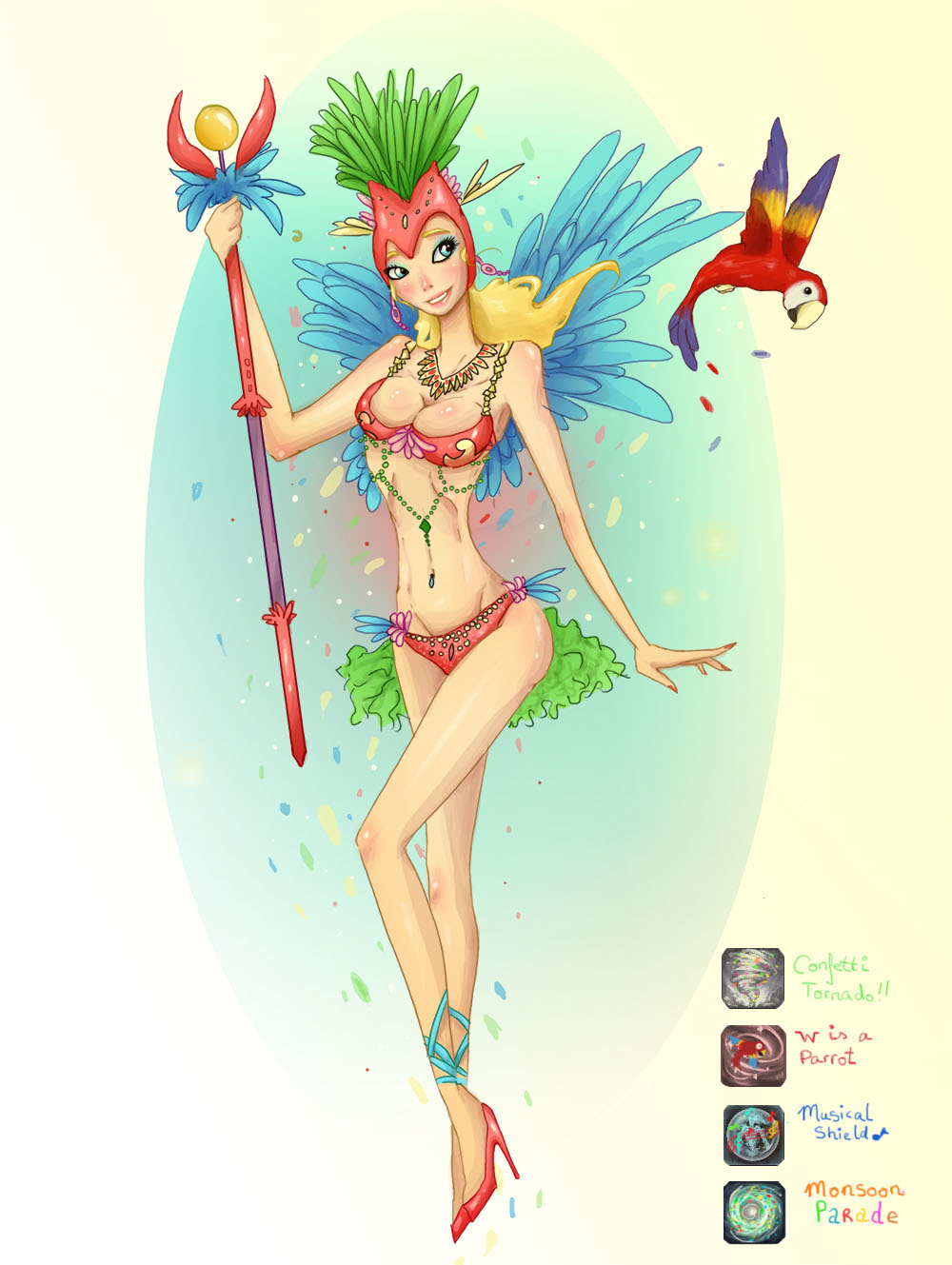 Carnival Janna (Skin Concept) League of Legends