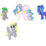 Colored Pony Keychains 2