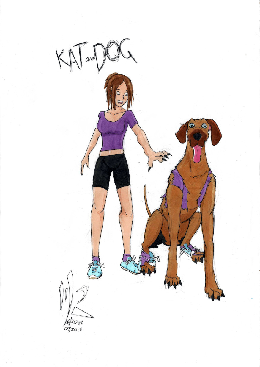 Kat and Dog Both Forms by MJRworks on DeviantArt