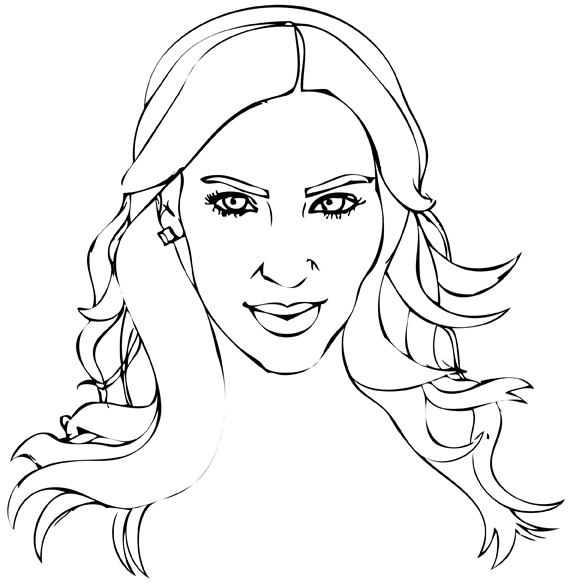 Kim Kardashian Drawing Easy Kim Kardashian Phenomenal Star
