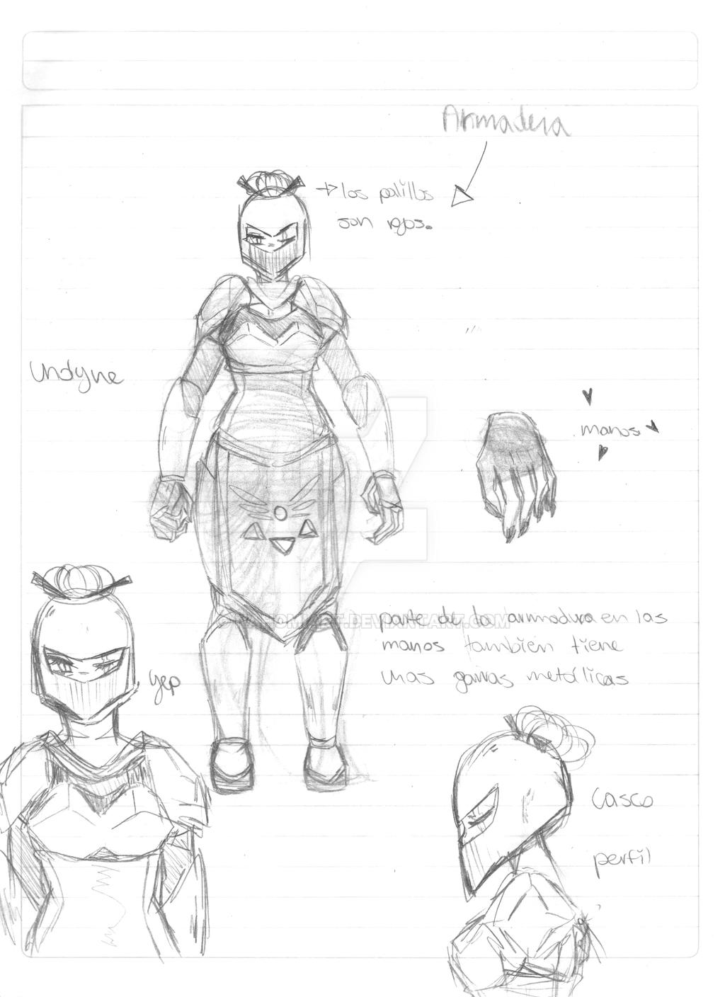 undyne design 2/2 by nahomiart on DeviantArt