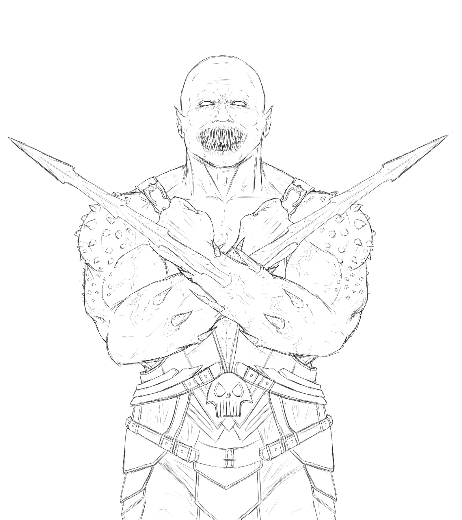 How to Draw Baraka, Mortal Kombat 11