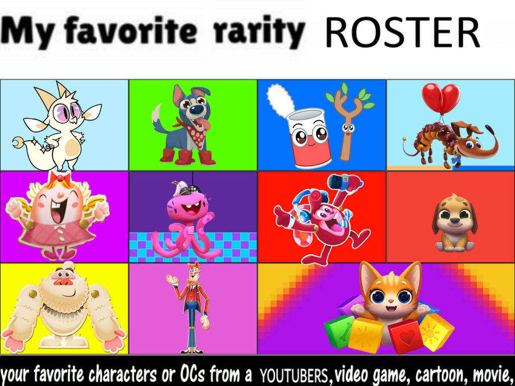 My Favorite Rarity Roster 2 by PecolaFanBlaster on DeviantArt