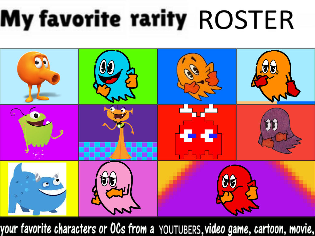 My Favorite Rarity Roster 7 by PecolaFanBlaster on DeviantArt