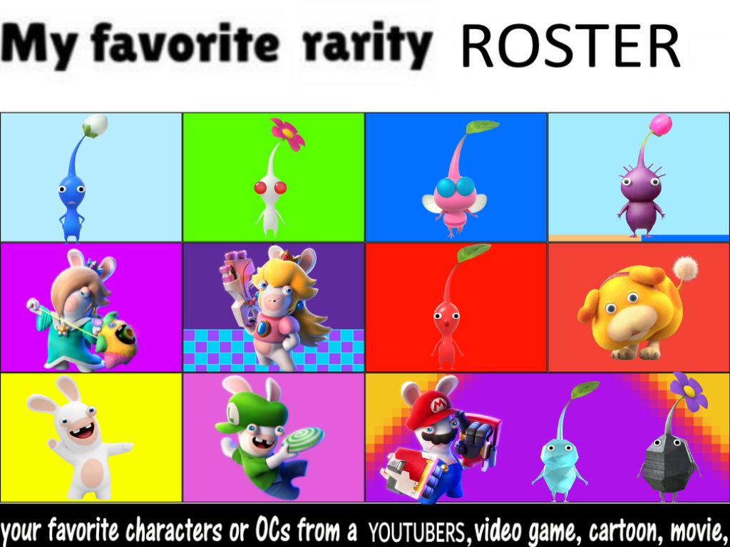 My Favorite Rarity Roster 8 by PecolaFanBlaster on DeviantArt