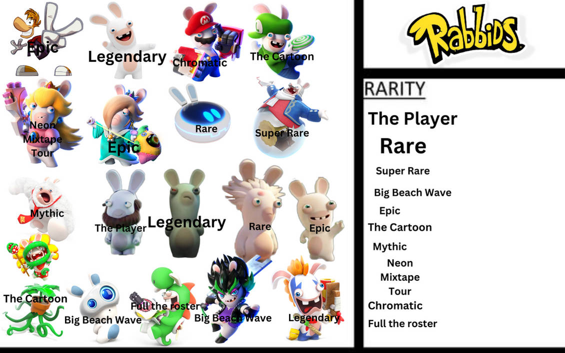 Charecters or OC's Rarity Roster Rabbids by PecolaFanBlaster on DeviantArt
