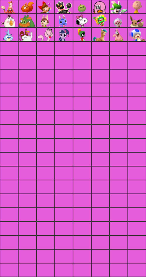 Ultimate Crossover Character Roster The Cartoon by PecolaFanBlaster on ...