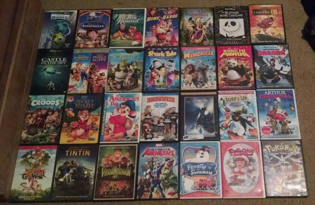 New Animation movies on DVD and Blu-Ray. 