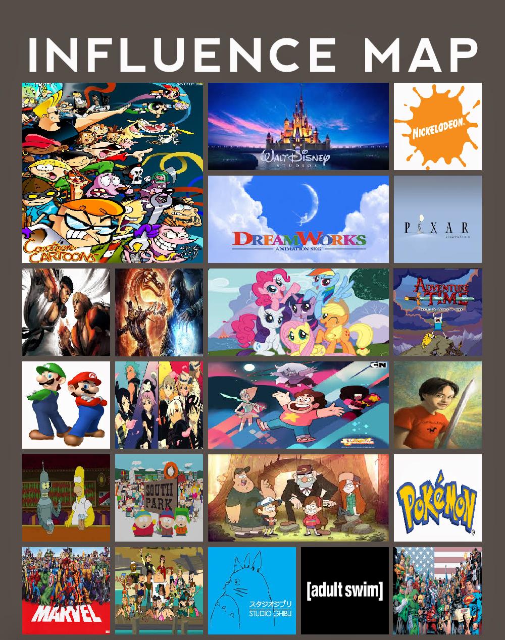 MLP-VS-CAPCOM Influence Map by mlp-vs-capcom on DeviantArt