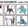Top 10 Favorite Johto Pokemon