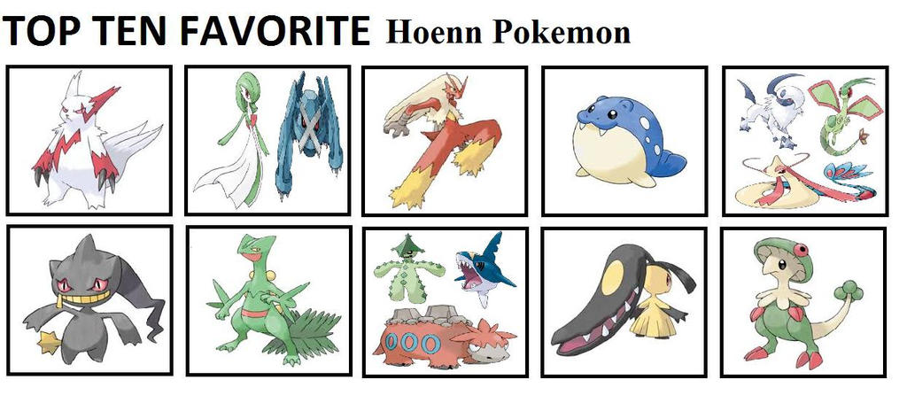 We are a quarter of the way through the Hoenn Pokédex! Here are the top  nine most liked Pokémon so far. A lot of love for the starters! 💕…