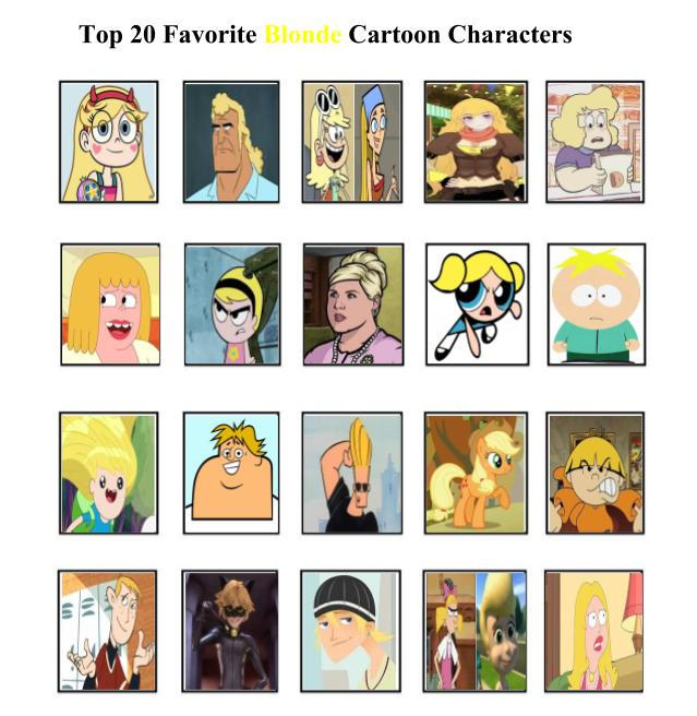 Top 20 Favorite Blonde Cartoon Characters by mlp-vs-capcom on DeviantArt