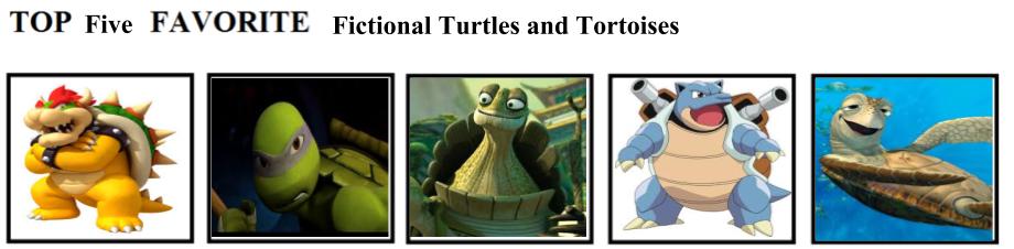 Fictional Tortoise Top 5 Favorite Fictional Turtles and Tortoises by mlp-vs-capcom on ...