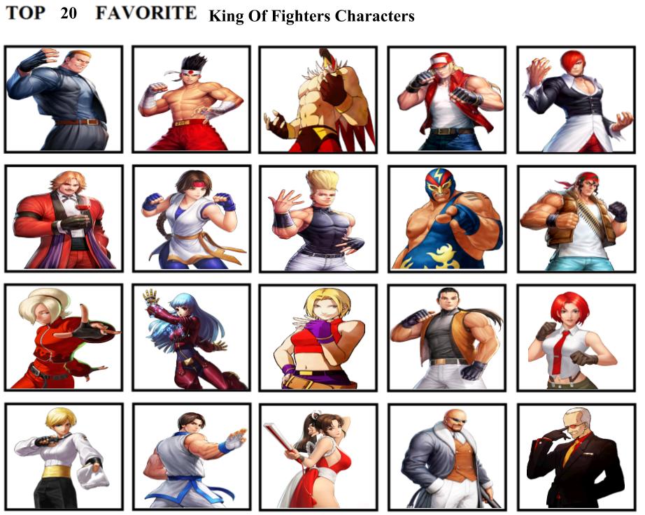 Top 20 Favorite King Of Fighters Characters by mlp-vs-capcom on
