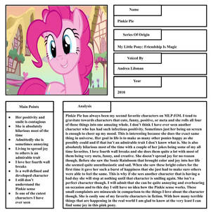 Character Analysis- Pinkie Pie