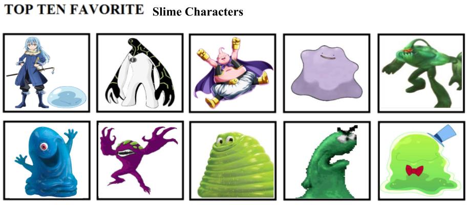 Slimes Characters