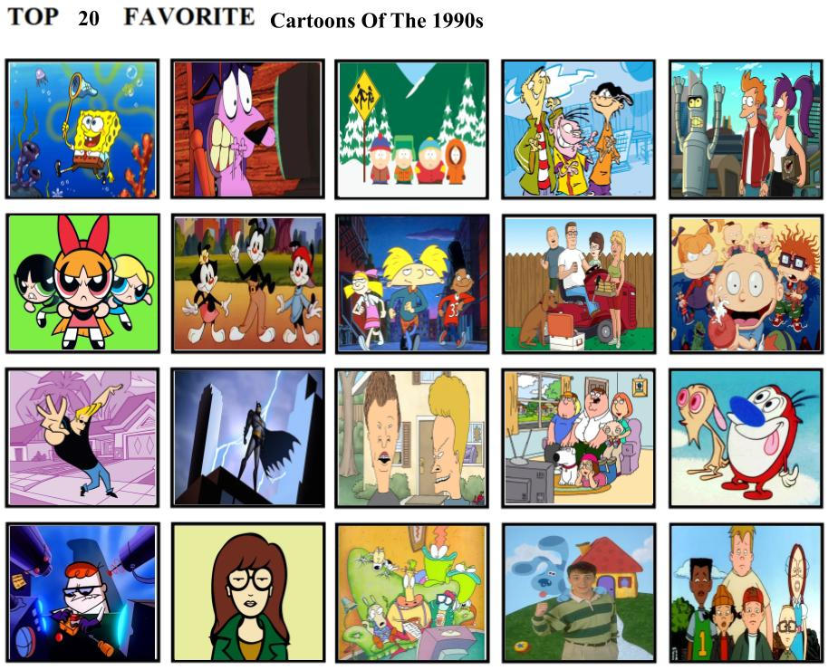 Top 20 Favorite Cartoons Of The 1990s by mlp-vs-capcom on DeviantArt