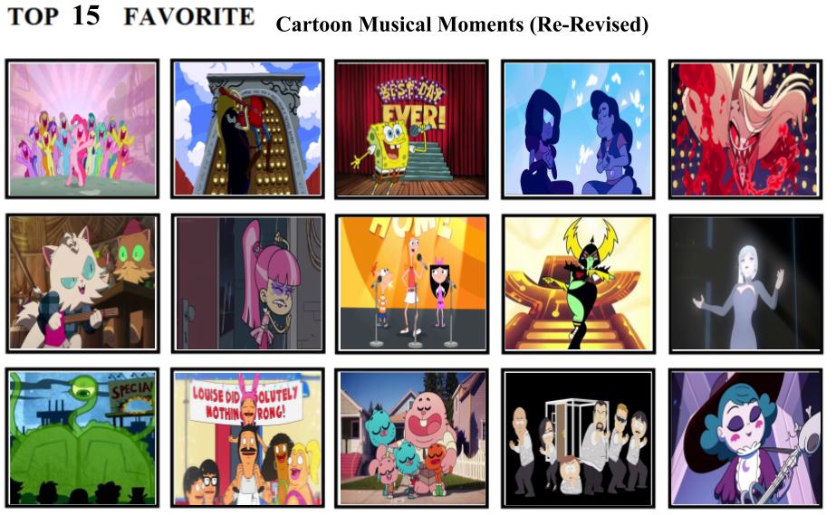 15 Favorite Cartoon Musical Moments (Re-Revised) by mlp-vs-capcom on ...
