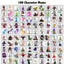 Top 100 Characters (Revised)