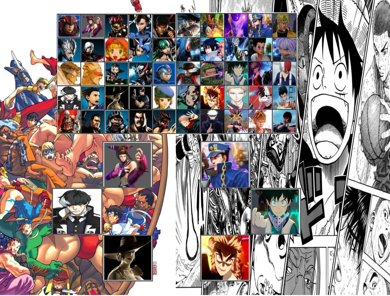 Capcom Vs Shonen Jump Roster by mlp-vs-capcom on DeviantArt