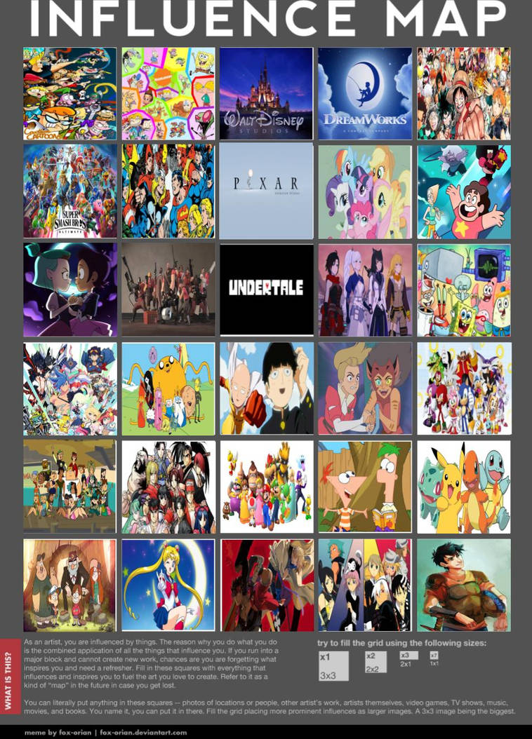 MLP-VS-Capcom Influence Map (Revised) by mlp-vs-capcom on DeviantArt