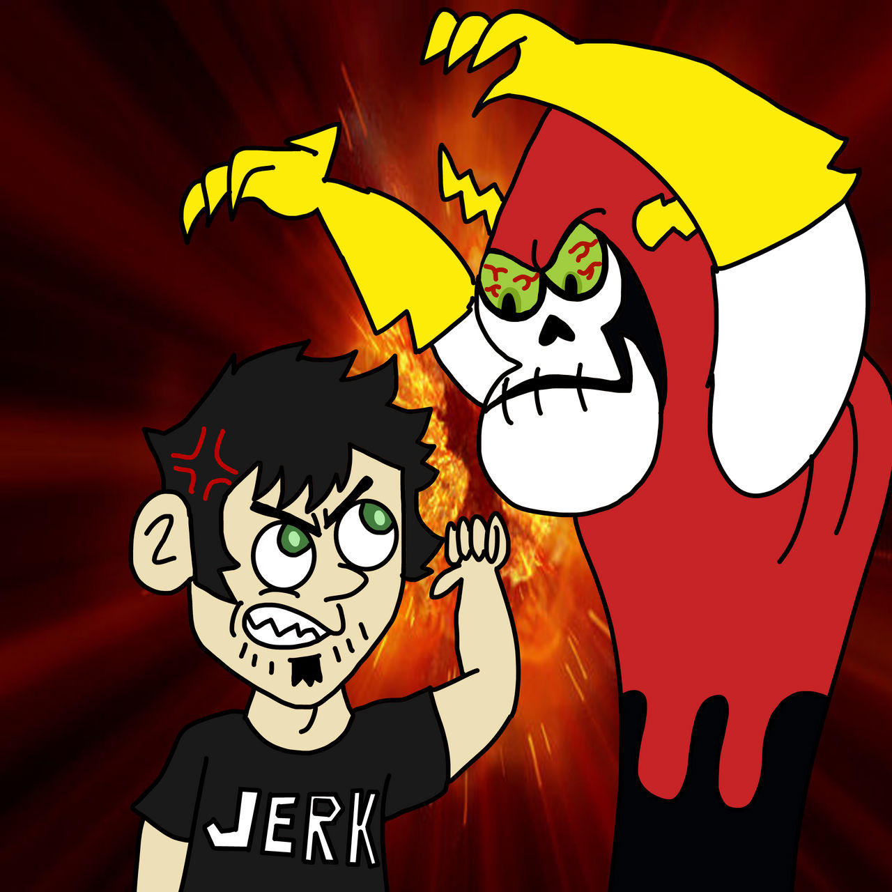 Dan VS Lord Hater by mlp-vs-capcom on DeviantArt