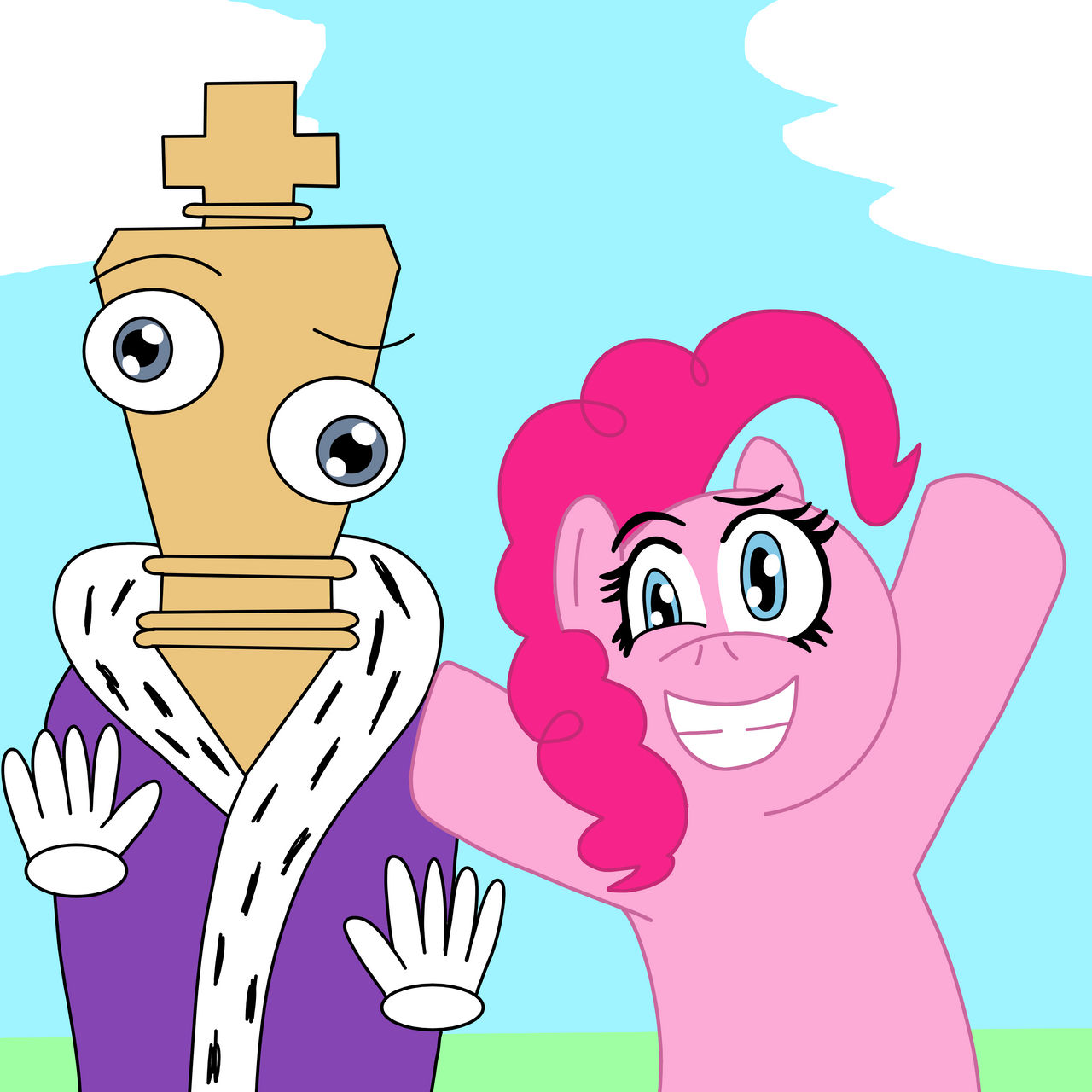 Mlp Kinger Kinger And Pinkie Pie by mlp-vs-capcom on DeviantArt