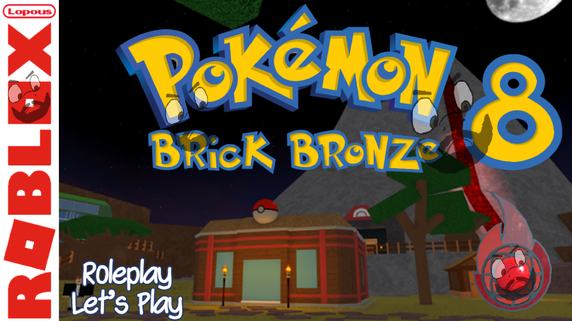 My Team in a Roblox Pokemon Brick Bronze Remake