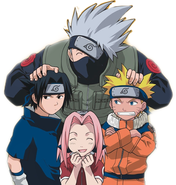 Naruto, Sakura, Sasuke & Kakashi  Naruto sasuke sakura, Anime, Naruto  kakashi