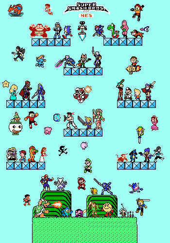 Super Smash Bros For Nes And Gameboy By Lustriouscharming On Deviantart