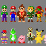 Super Smash Bros N64 Characters 8 Bit