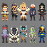 Overwatch Characters 8 Bit