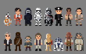 Star Wars The Force Awakens Characters 8 bit