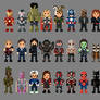 Marvel Cinematic Universe Redux Characters 8 Bit