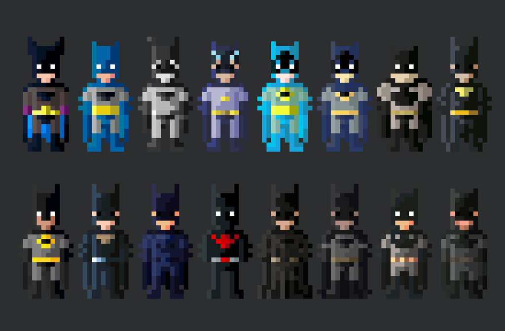 32 Bit Batman Batman Costumes Collection 8 Bit by LustriousCharming on DeviantArt