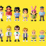 Bob's Burgers Characters 8 Bit