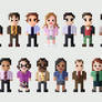 The Office Characters 8 Bit