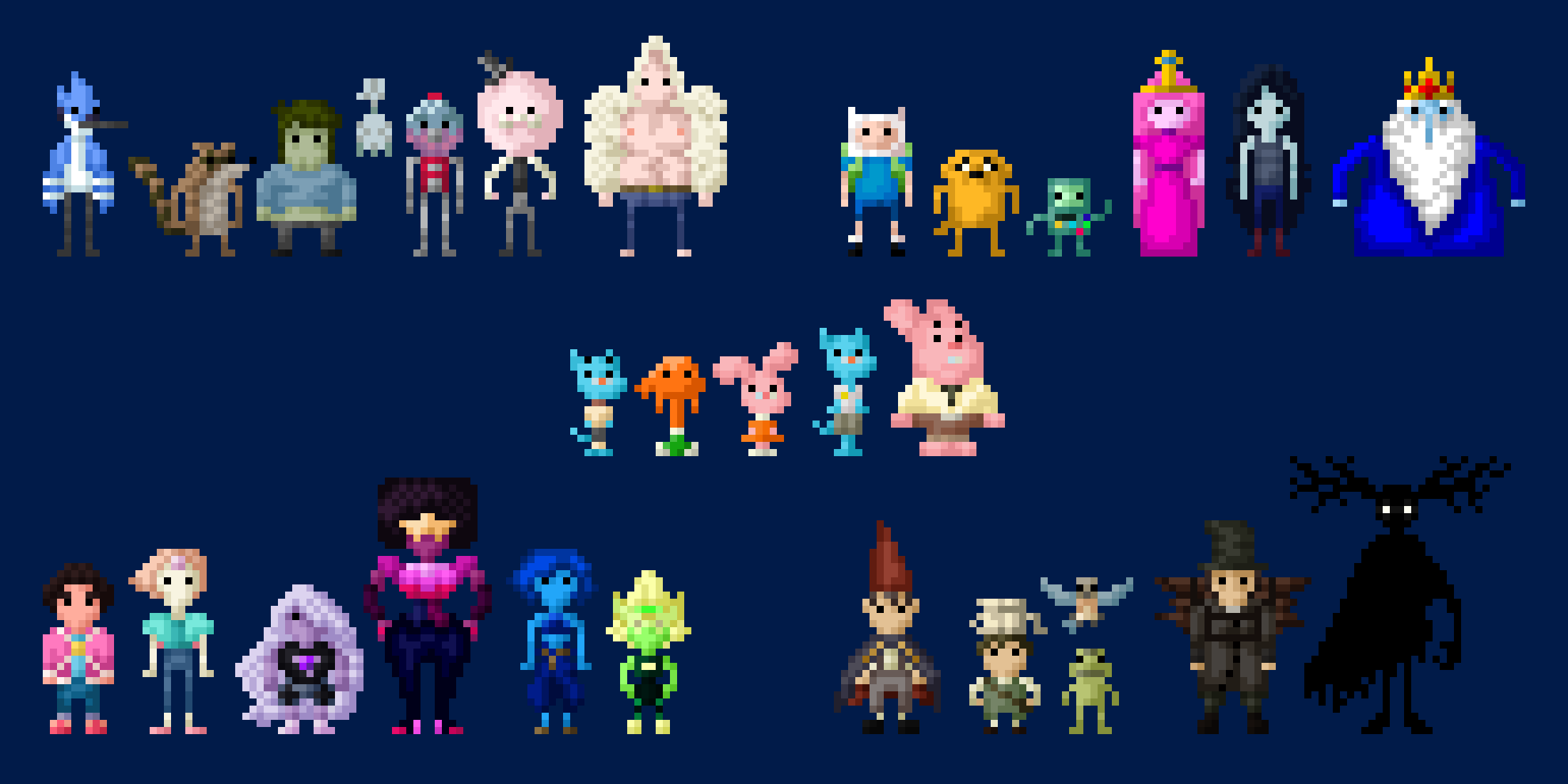 2010's Cartoon Network Characters Collection 8 Bit by LustriousCharming on DeviantArt 2010's Cartoon Network Characters Collection 8 Bit by LustriousCharming on DeviantArt