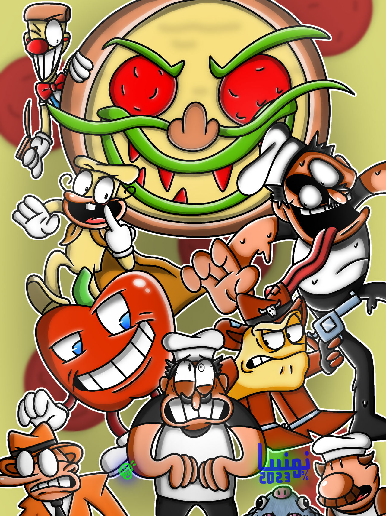 Peppino mix mario is missing in 2023  Pizza tower drawing, Tower, Custom  design