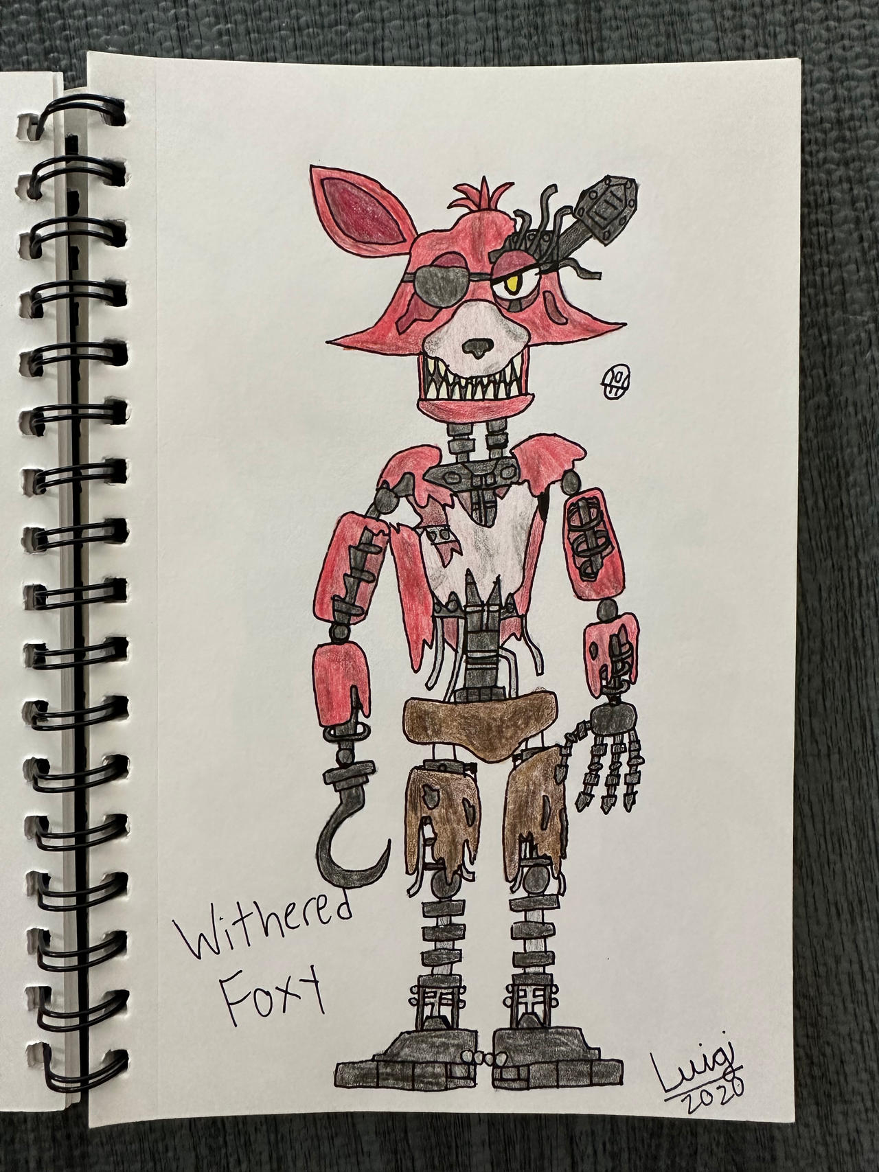 Withered Foxy fanart by Luigi33330 on DeviantArt