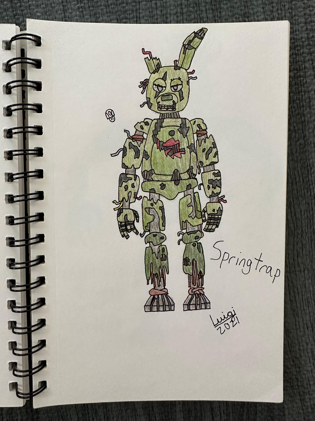 Springtrap fanart by Luigi33330 on DeviantArt