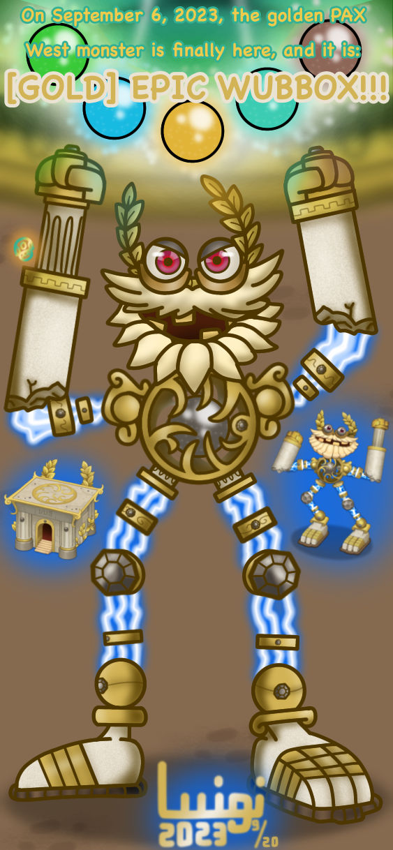 Gold Epic Wubbox Screaming (Earth Phase) by WessieBoi99 on DeviantArt