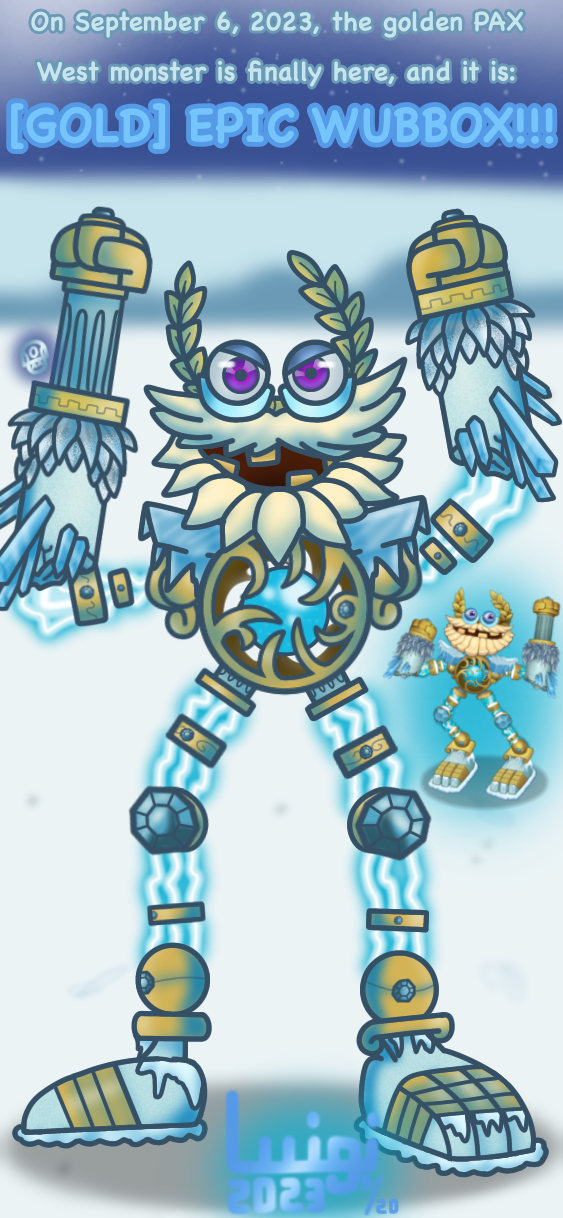 Gold Island Epic Wubbox (Cold Phase) ❄️😎 #mysingingmonster #epicwubbo