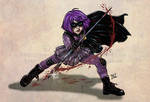 Hit Girl - Colored Pin Up by ScarletMoonbeam