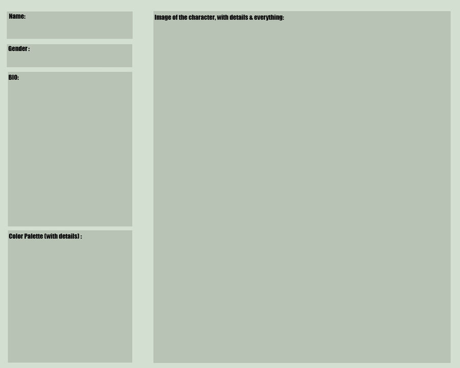 Blank Reference Sheet by KikitoSan on DeviantArt