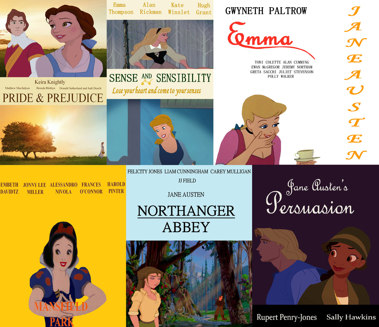 Disney-fied Jane Austen Posters by MedieavalBeabe on DeviantArt